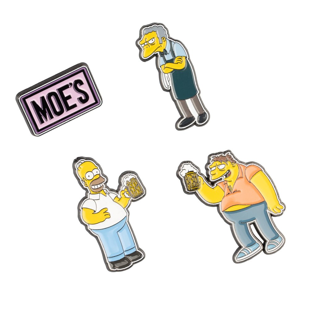 Grupo Erik The Simpsons - Moe'S Tavern Set Of 4 Button pin - Mehrfarben